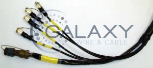 同轴电缆组件，黄色和黑色电线